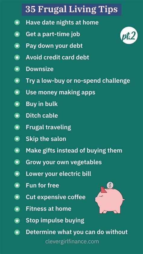 frugal living tips and tricks.